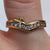 Diamond Wishbone Style Half Eternity Ring 18ct 18k Yellow Gold  - Size L