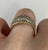 Diamond Pave Set Rope Edge Band Ring 9ct 9k Yellow Gold  - Size N