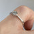 Diamond .10ct Illusion Set Solitaire Ring 9ct 9k White Gold  - Size I