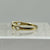 Clogau Diamond Hearts Cut Out Band Ring 9ct 9k Yellow Rose Gold - Size R