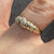 Diamond Twist Croissant Ring 9ct 9k Yellow Gold - Size K