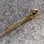 Blue & Pink Sapphire Vintage Italian Bar Brooch 18ct 18k Yellow Gold