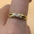 Diamond Crossover Twist Band Ring 9ct 9k Yellow Gold - Size O