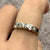 Diamond .25ct Two Tone Gold Band Stacking Ring 9ct 9k Yellow Gold - Size N