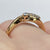 Diamond Trilogy Bypass Ring 18ct 18k Yellow Gold  - Size M