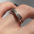 Diamond Pave Set Twist Crossover Ring 9ct 9k White Gold  - Size L