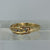 Antique Old Point Cut Diamond 5 Stone Boat Ring 18ct 18k Yellow Gold - Size M