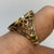 Half 1/2 Sovereign Filigree Ring 9ct 9k Yellow Gold - Size R