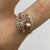 Amethyst & Diamond Bypass Cluster Ring 9ct 9k Yellow Gold - Size O 1/2