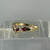 Ruby & Diamond Wishbone Channel Set Ring 18ct 18K Yellow Gold - Size P 1/2