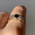 Sapphire & Diamond Trilogy Ring 18ct 18K Yellow Gold - Size O