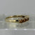 Madeira Citrine Five Stone Stacking Ring 9ct 9k Yellow Gold  - Size K 1/2