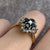 Diamond & Sapphire Cluster Ring 18ct 18k Yellow Gold - Size J