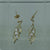 Pearl Trilogy Twist Cut Drop Earrings 9ct 9k Yellow Gold