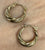 Twist Hatched Finish Small Hoop Earrings 9ct 9k Yellow Gold