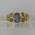 Multi Gemstone Spinel & Tourmaline Cluster Ring 9ct 9k Yellow Gold - Size N