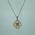 CZ Filigree Cross Floral Pendant 9ct 9k Yellow Gold