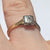 Antique Diamond Platinum Ring 18ct 18k Yellow Gold - Size M 1/2