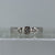 Contemporary Diamond Trilogy .25ct Bezel Set Ring 18ct 18k White Gold - Size N