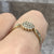 Diamond Cluster With Shoulder Accents Ring 9ct 9k Yellow Gold - Size M