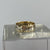 Two Tone Band Ring 9ct 9k Yellow Gold - Size S