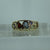 Garnet Diamond Amethyst Multi Gem Filigree Ring 9ct 9k Yellow Gold  - Size P