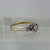 Antique Diamond Heart Platinum Set Solitaire Ring 18ct Yellow Gold - Size O