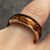 Amber Band Ring 9ct 9k Yellow Gold - Size N