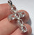 White Topaz Cross Pendant 9ct 9k White Gold