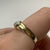 Solitaire .15ct Diamond Gypsy Ring 9ct 9k Yellow Gold - Size O