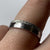 Wedding Band With Texture Detail Ring 9ct 9k White Gold - Size M