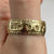 Embossed Starburst Band Ring 9ct 9k Yellow Gold  - Size Z+1