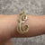 E Initial Script Pendant or Charm 9ct 9k Yellow Gold