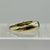 Lab Emerald Flush Set Gypsy Ring 9ct 9k Yellow Gold - Size O