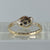 Diamond Platinum Twist Style Ring 9ct 9k Yellow Gold  - Size M