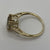 Diaspore & White Topaz Accent Ring 9ct 9k Yellow Gold - Size Q