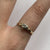 Diamond Two Tone Bezel Set Solitaire Ring 9ct 9k Yellow Gold  - Size N