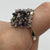 Diamond & Sapphire Ornate Cluster Ring 18ct 18k White Gold - Size P