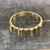 Diamond Two Tone Ribbed Band Ring 18ct 18k Yellow Gold - Size M