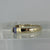 Iolite Solitaire Tension Set Ring 9ct 9k Yellow Gold - Size N