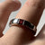 Garnet Solitaire Square Cut Band Ring 9ct 9K White Gold - Size N