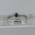 Diamond Solitaire Twist Ring With Accents 9ct 9k White Gold  - Size N