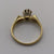 Diamond .15ct Solitaire Retro Shoulder Ring 18ct Yellow Gold - Size M