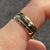 Two Tone Band Ring 9ct 9k Yellow Gold - Size S