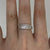 Baguette Diamond .25ct Channel Set Two Row Band Ring 9ct 9K White Gold - Size N