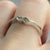 Diamond .15ct Duo Bypass Engagement Ring 18ct 18k White Gold  - Size N 1/2