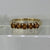 Madeira Citrine Five Stone Stacking Ring 9ct 9k Yellow Gold  - Size K 1/2