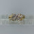 Diamond Crossover Twist Design Ring 9ct 9k Yellow Gold  - Size L