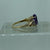 Amethyst Oval Cut Ornate Diamond Accents Ring 9ct 9k Yellow Gold  - Size N