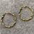 Twisted Hoop Creole Earrings 9ct 9k Yellow Gold